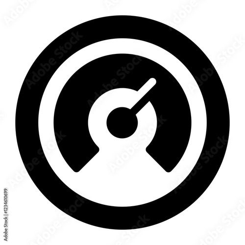 Free Download speed limit glyph icon - GFXLoad