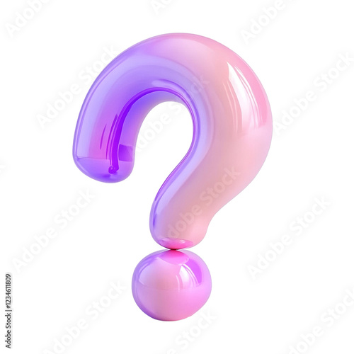 FAQ Icon Question Mark Help Support Information Frequently Asked Questions Graphic Design Element, 3D design, Transparent Background, PNG