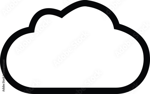  Cloud icon in line trendy web icon. Clouds symbol for your web site design, logo, app, UI shapes design . Data technology icon.