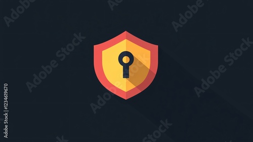 Free Download Secure Connection Label Vector Illustration: Illustrating Cybersecurity Protection - GFXLoad