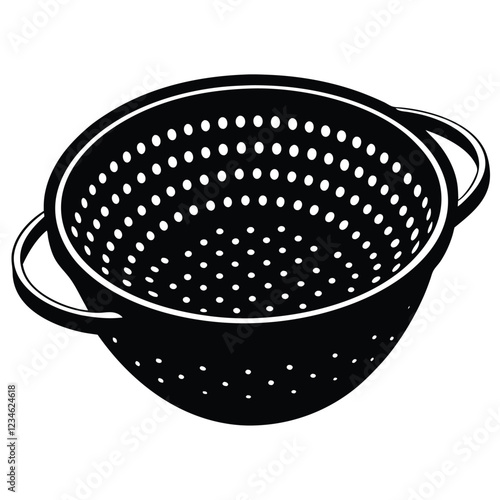 Premium Colander Vector – Editable and Ready for Adobe Stock
