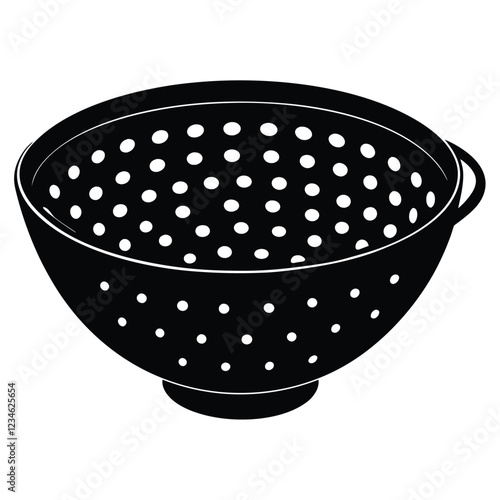 Premium Colander Vector – Editable and Ready for Adobe Stock