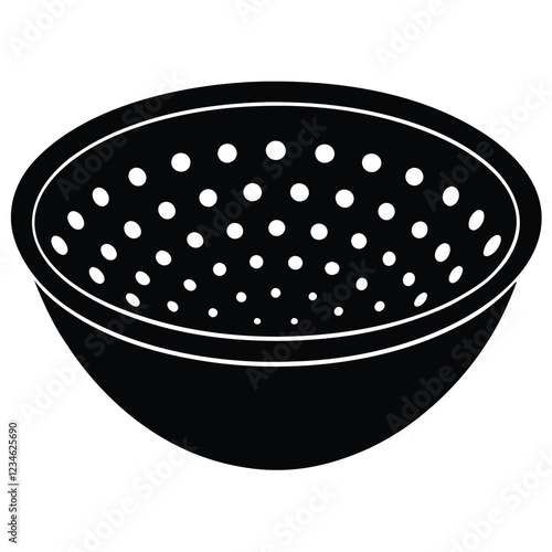 Premium Colander Vector – Editable and Ready for Adobe Stock