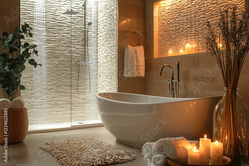 Une salle de bain luxueuse photo