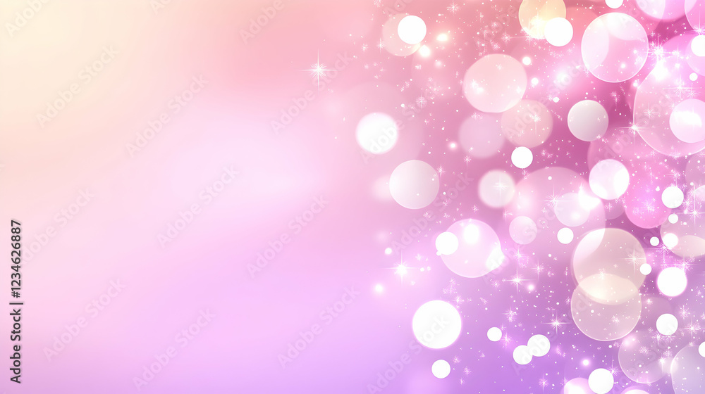 Pink and purple bokeh lights background, perfect for festive designs or website banners Pink and purple bokeh lights background, perfect for festive designs or website banners