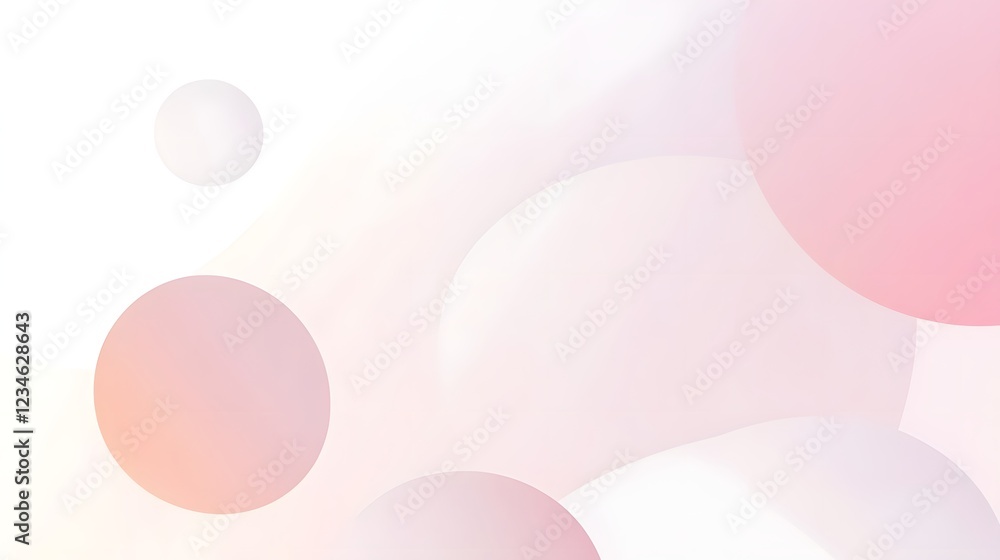 Soft Pastel Geometric Abstract Circles and Waves Pattern Soft Pastel Geometric Abstract Circles and Waves Pattern