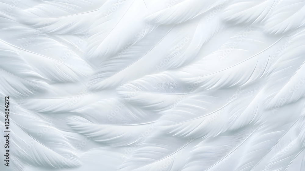 Soft white feathers texture background; design element Soft white feathers texture background; design element