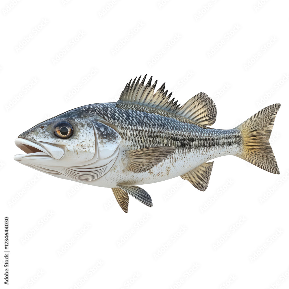 Fototapeta premium fish isolated on white background