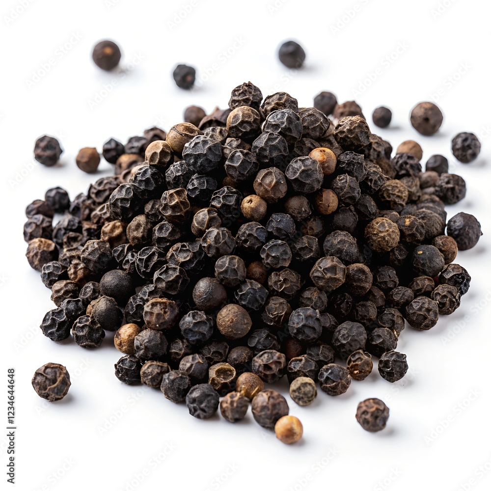 pile of black peppercorns pile of black peppercorns
