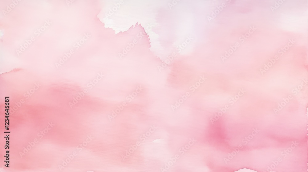 Fototapeta premium Soft Pink Watercolor Background Ideal for Text Overlay and Graphic Design Projects