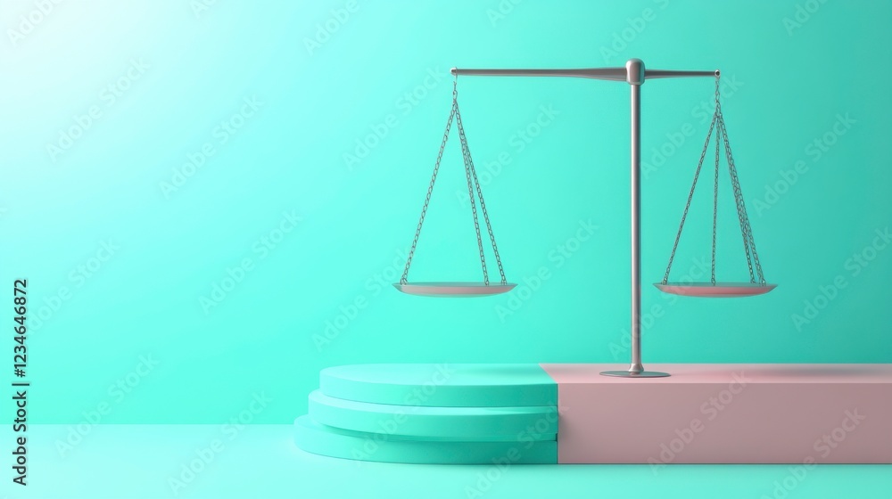 A minimalist image featuring a balanced scale on a colorful background, symbolizing justice and equality. A minimalist image featuring a balanced scale on a colorful background, symbolizing justice and equality.