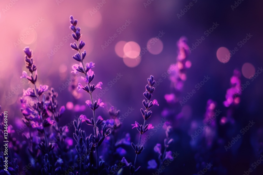Fototapeta premium Lavender Dreams at Dusk