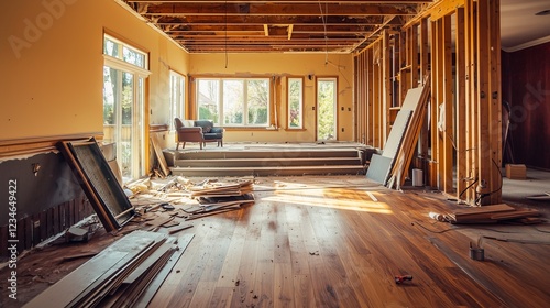 Dramatic Transformation of Completely Gutted Home Interior Space