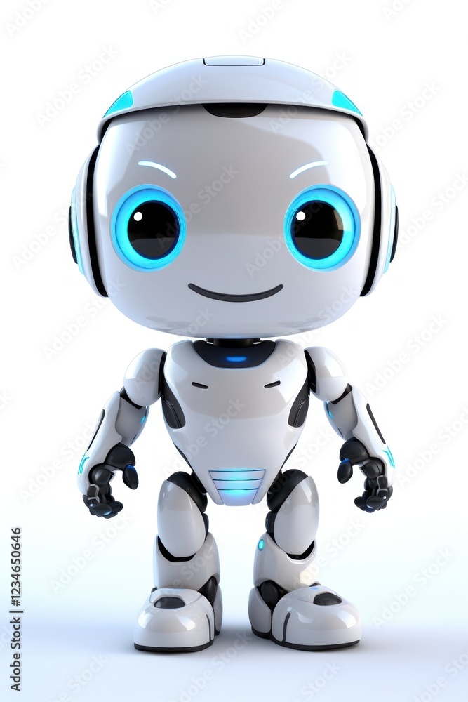 A cute robot futuristic technology astronaut. A cute robot futuristic technology astronaut.