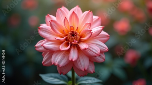 A vibrant pink flower with many petals, symbolizing elegance and beauty