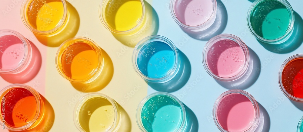 Vibrant Rainbow Hues in Small Containers Vibrant Rainbow Hues in Small Containers