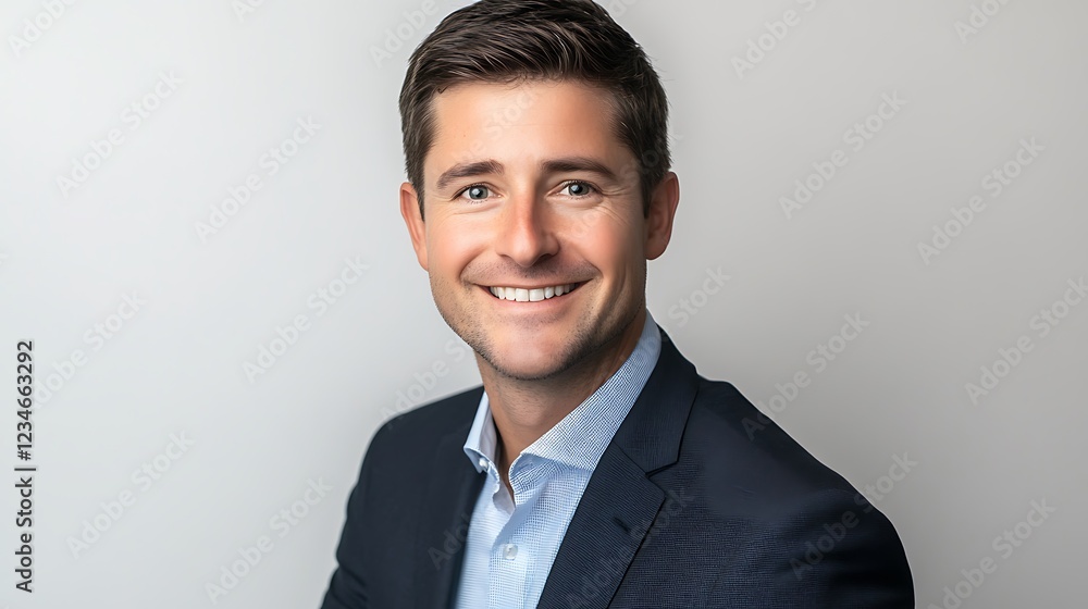 Person smiling, business headshot studio portrait Person smiling, business headshot studio portrait