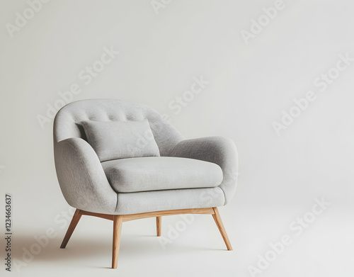 Wallpaper Mural Modern Minimalist Armchair in a Light-Filled Room Torontodigital.ca