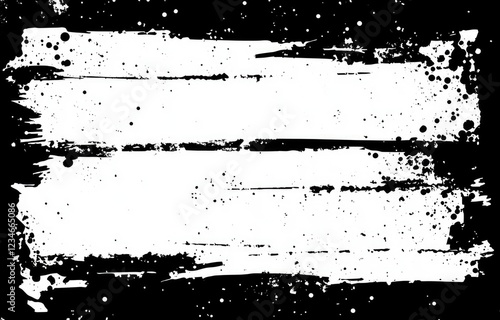 Wallpaper Mural Abstract grunge texture background. Black and white grainy, rough old paper vector illustration with space for text. Faded urban wall, distressed surface pattern Torontodigital.ca