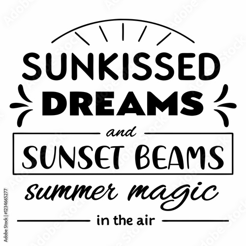 summer sunsets typography t-shirt design