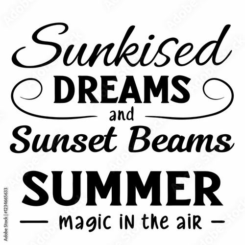 summer sunsets typography t-shirt design