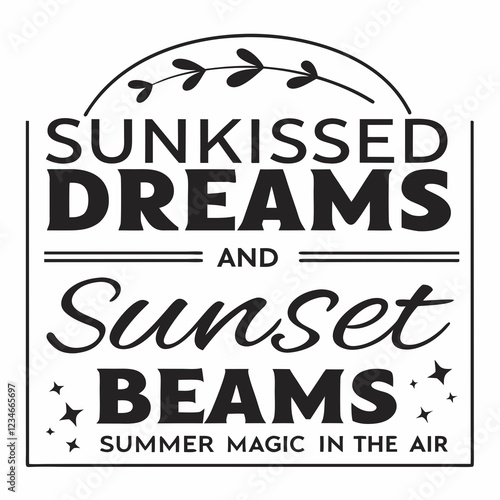 summer sunsets typography t-shirt design