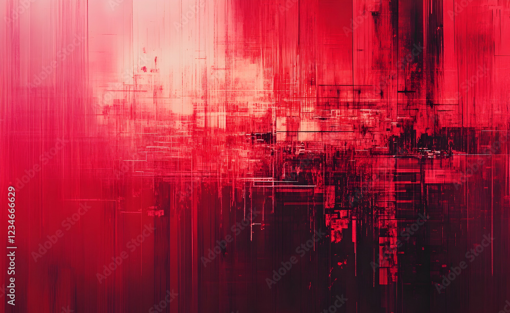 Crimson Digital Canvas: An Abstract Red Rhapsody Crimson Digital Canvas: An Abstract Red Rhapsody