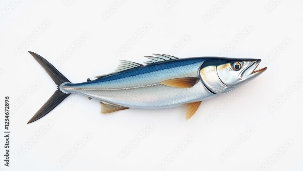 Naklejka premium fish on a white