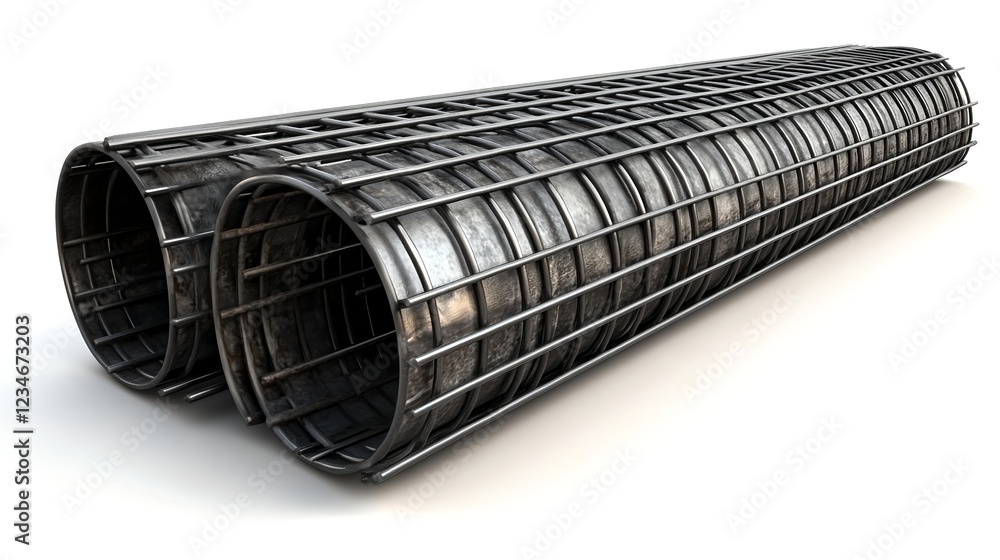 High-Quality Photorealistic Roll of Wire Mesh for Construction Use High-Quality Photorealistic Roll of Wire Mesh for Construction Use