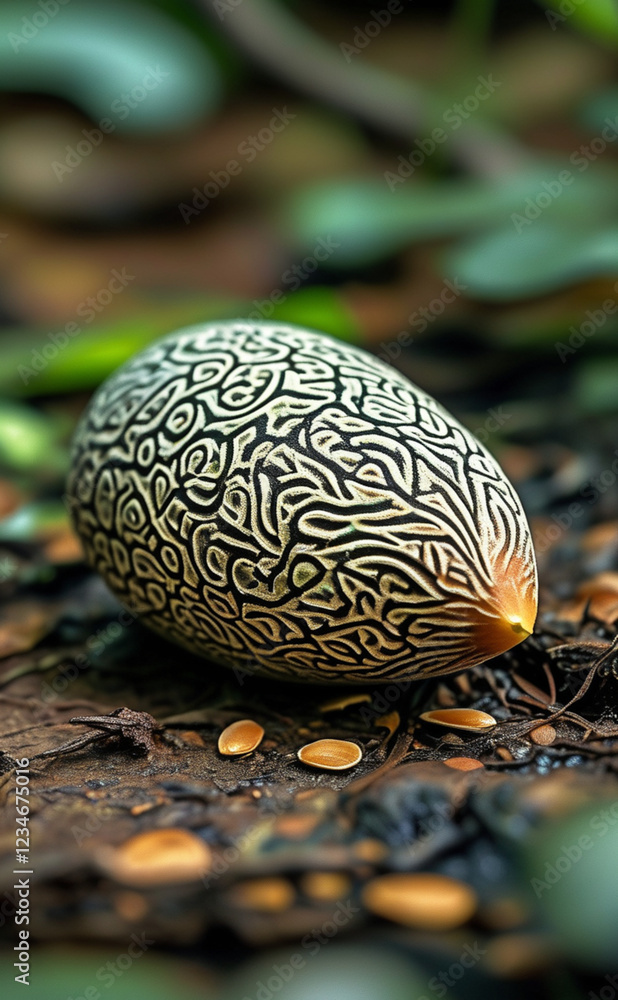 Obraz premium a white and black object on the ground