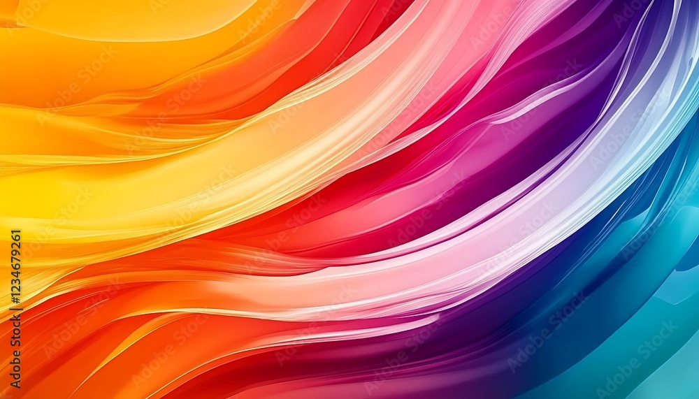 Fototapeta premium ABSTRACT LIQUID LINES WHIT VIBRANT COLORS SMOOTH WALLPAPER. ,