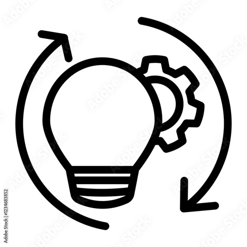 Invention Icon Outline Style