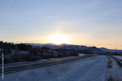 Winterliche Hochebene