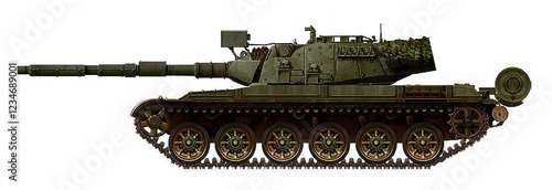 Alternative MBT based on the T-72 tank, with a turret and gun from the Leopard 1A5 tank photo