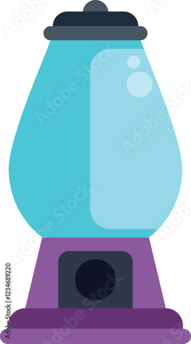Classic gumball machine dispensing sweet candy to those with a quarter to spare
