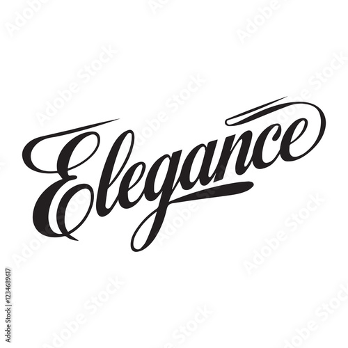 The design “Evolve with Elegance” combines a bold, serif font with a flowing, elegant script, making it an ideal statement piece for modern applications. This typography style conveys sophistication