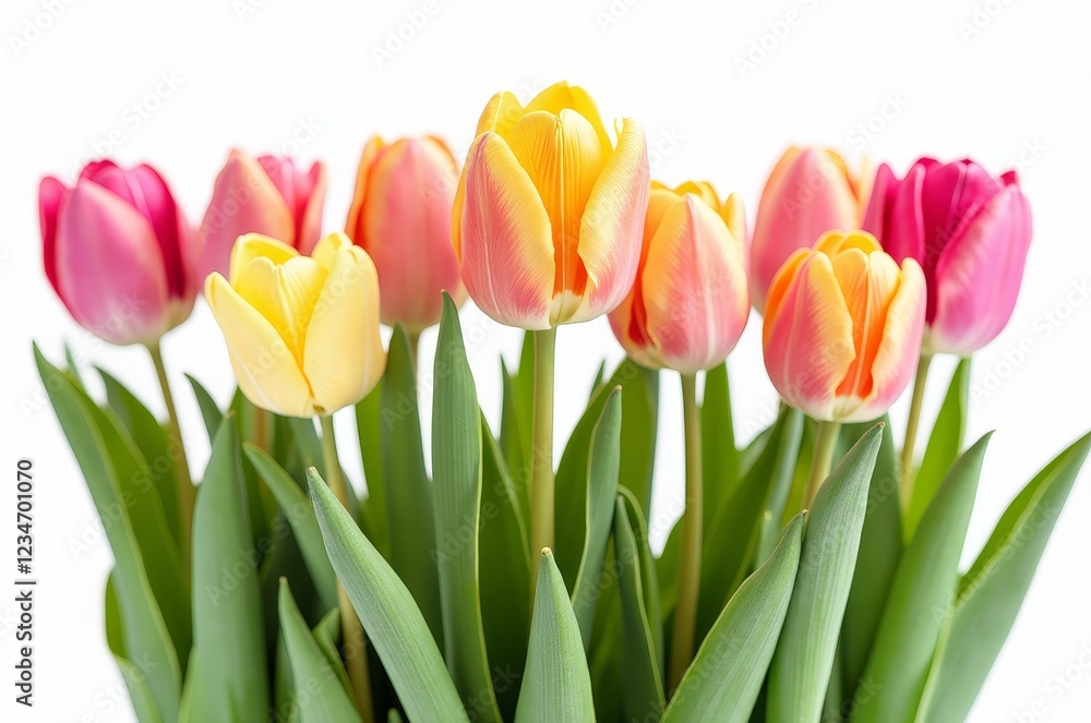 Vibrant and beautiful, tulips are a popular choice for spring bouquets Vibrant and beautiful, tulips are a popular choice for spring bouquets