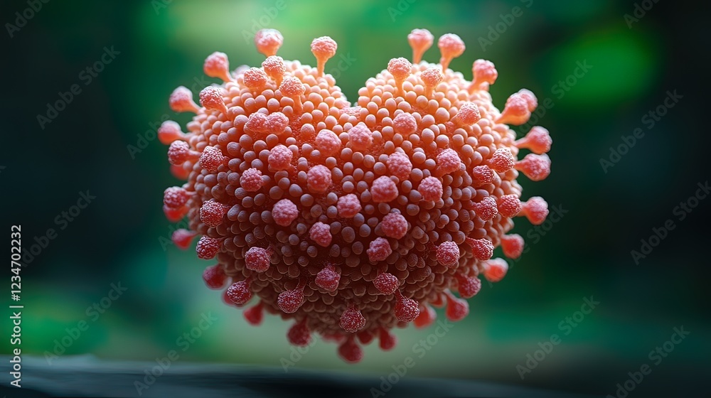 Coronavirus Particle Shaped Like A Heart Coronavirus Particle Shaped Like A Heart