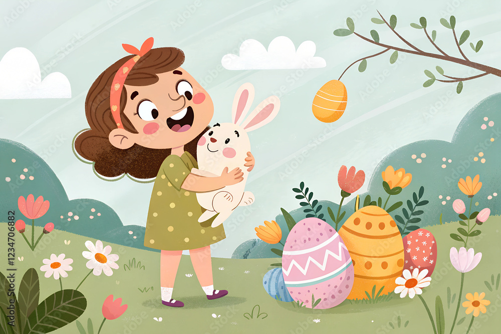 Obraz premium Happy Easter background 