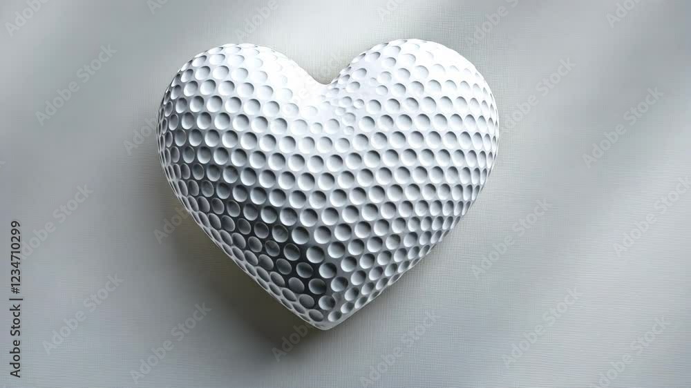 Unique heart-shaped object with a textured surface on a light background, capturing attention with its design and form Unique heart-shaped object with a textured surface on a light background, capturing attention with its design and form