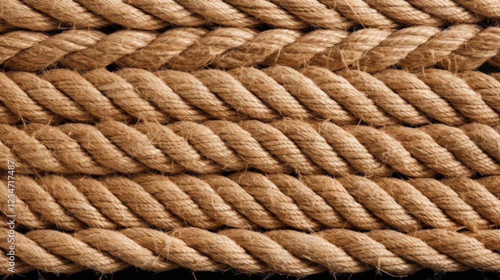 Close-Up of Natural Rope Texture in Elegant Style with Intricate Weaving, Perfect for Crafts or Design Projects Close-Up of Natural Rope Texture in Elegant Style with Intricate Weaving, Perfect for Crafts or Design Projects