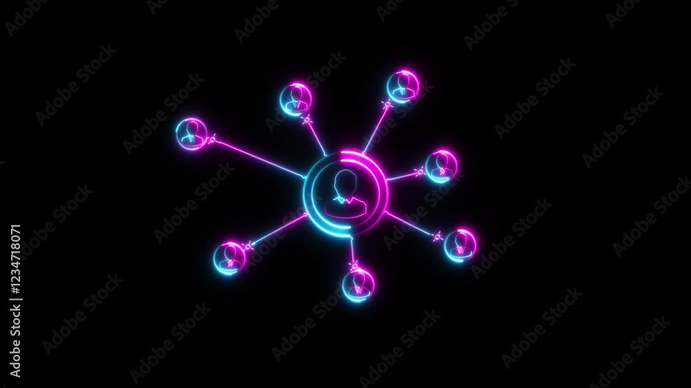 Animation of lines and dots connecting people. Global network connections and social networking concept Social networking service concept. Global communication network Animation of lines and dots connecting people. Global network connections and social networking concept Social networking service concept. Global communication network