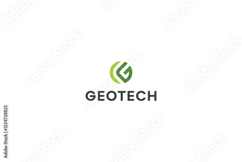 Letter G natural green colour organic logo
