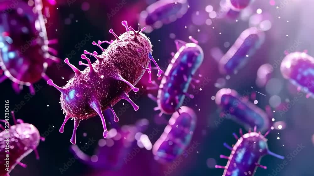 Microscopic View of Purple Bacteria in a Scientific Study
Microscopic View of Purple Bacteria in a Scientific Study