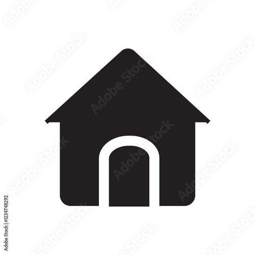 home icon on a white background design template 