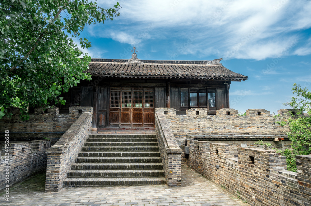 The old city wall in ancient China The old city wall in ancient China