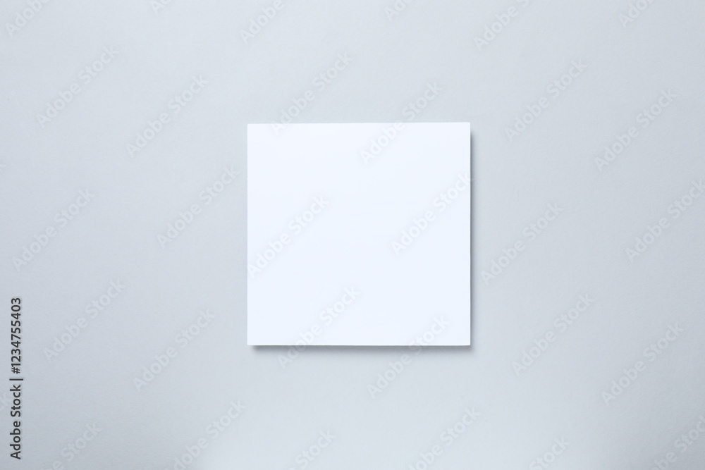 White paper card on gray background White paper card on gray background