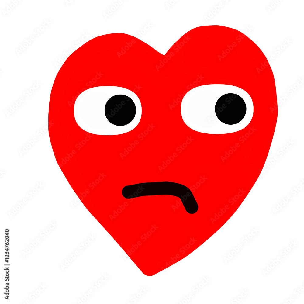Eye-catching heart reaction illustration with a modern touch, suitable for romantic themes, social media, and digital marketing. Eye-catching heart reaction illustration with a modern touch, suitable for romantic themes, social media, and digital marketing.