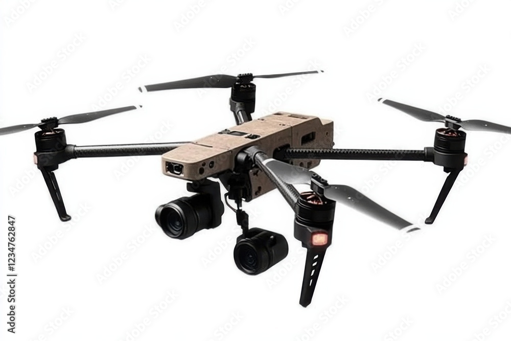 Drone Isolated on White Background Drone Isolated on White Background
