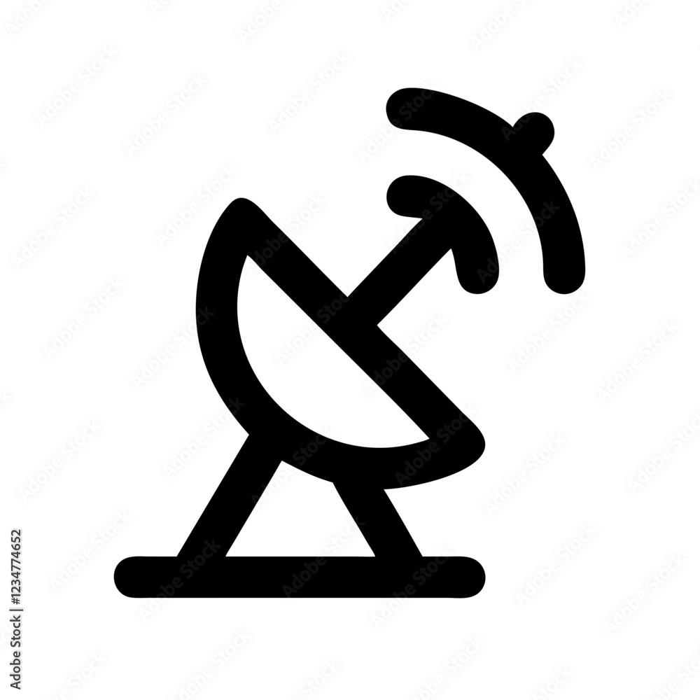 Antenna Wave Vector Icon for Signal and Communication Antenna Wave Vector Icon for Signal and Communication